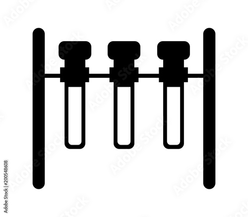 icon test tube on stand