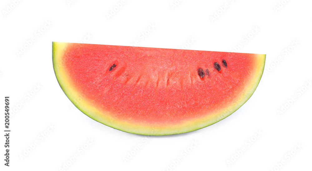 slice of watermelon isolated on white background slice of watermelon isolated on white background