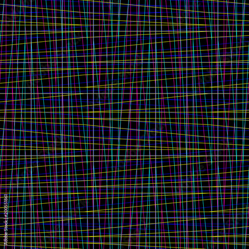 Seamless irregular thread grid pattern. Imitation canvas