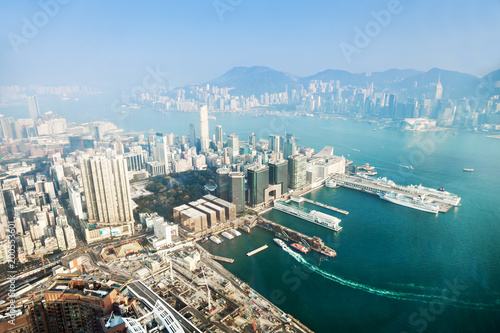 Panorama view to Hong Kong