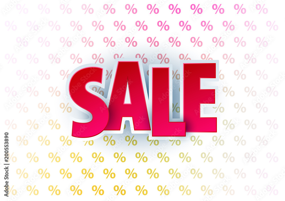 custom made wallpaper toronto digitalSale abstract banner template design on soft elegant background. Special offer, colourful letters for shopping, promo, holidays, promotion. Typography, lettering for website, flyer. vector