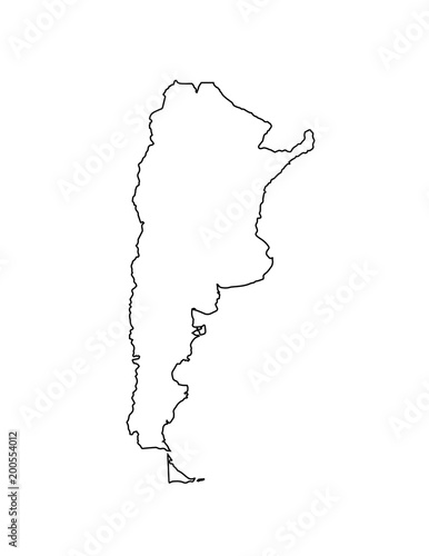map of Argentina. Vector illustration
