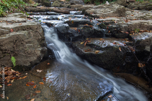 Waterfall Skakalo in the Carpathian mountains, Transcarpathia, Ukraine photo