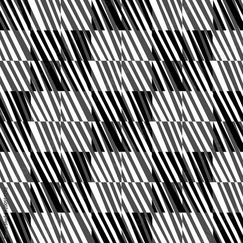 Ragged  uneven stripes. Abstract geometric  seamless pattern.Texture for fabric and wallpaper.  Vector illustration.
