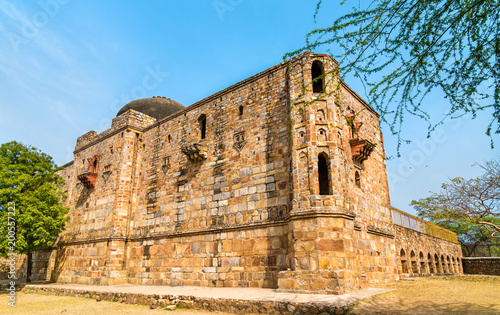 Jamali Kamali Mosque in Mehrauli Archaeological Park in Delhi, India photo