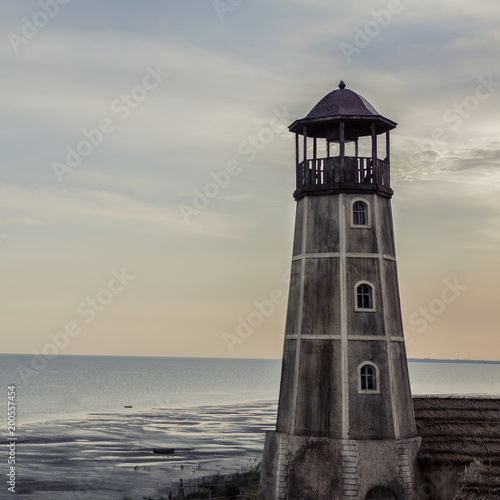 lighthouse, light, sea, coast, ocean, sky, architecture, beacon, white, safety, landmark, landscape, building, tower, 