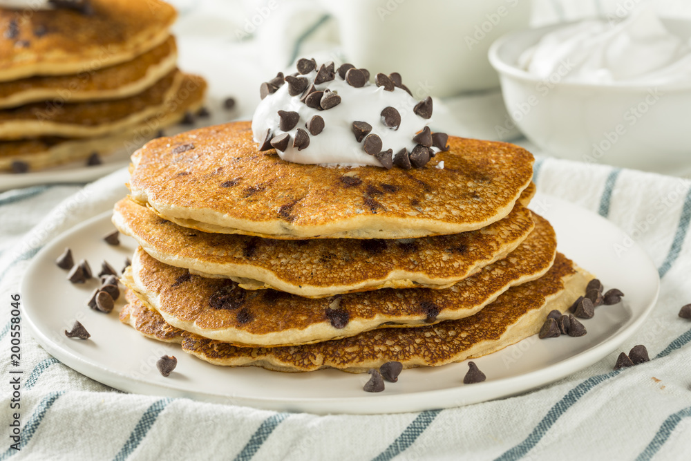 Homemade Chocolate Chip Pancakes Homemade Chocolate Chip Pancakes
