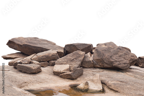 rock isolated on white background
