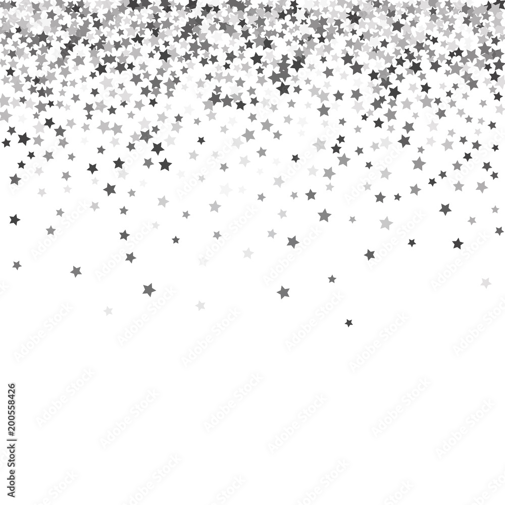 Abstract pattern of random falling stars