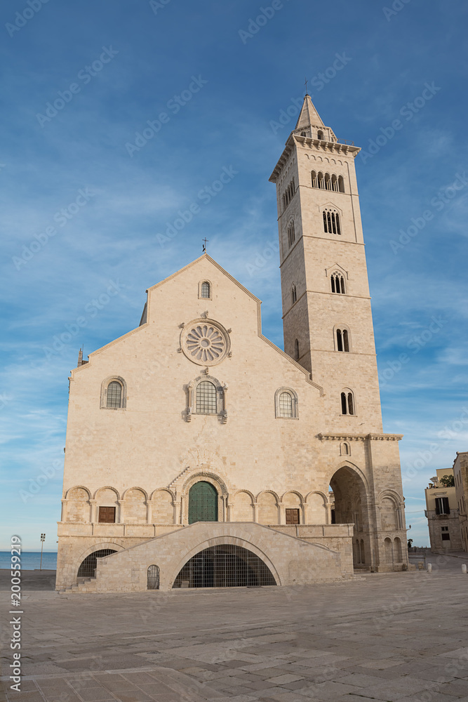 Cathedral built near the sea in Puglia