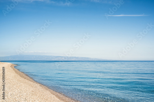 Fototapeta Naklejka Na Ścianę i Meble -  Sicilian beach peaceful in Taormina