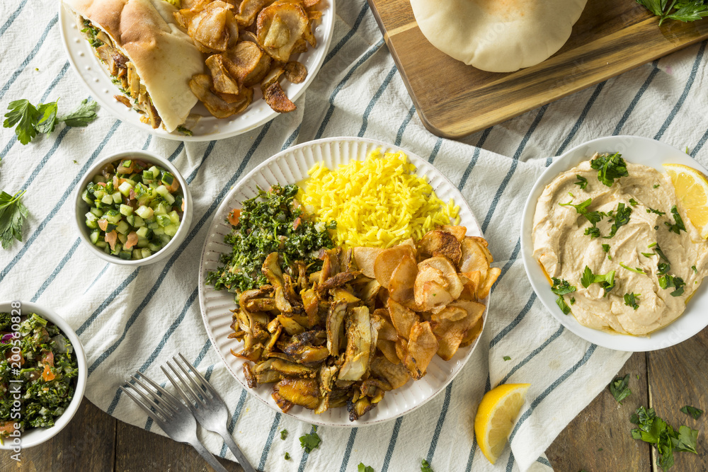 Homemade Chicken Shawarma Plate Homemade Chicken Shawarma Plate
