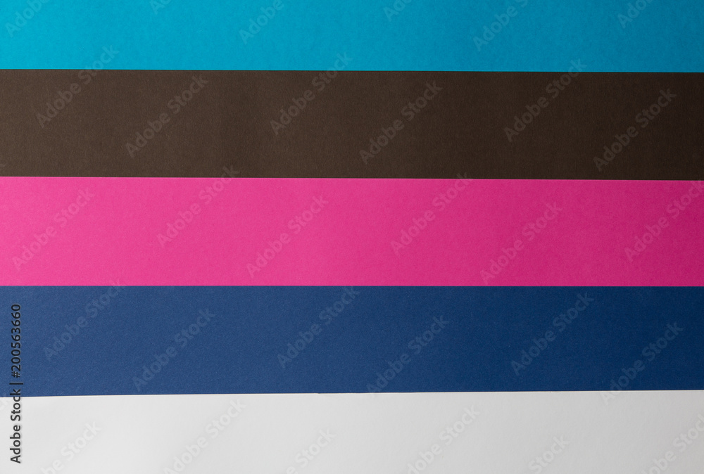 Color strips of paper close-up Color strips of paper close-up
