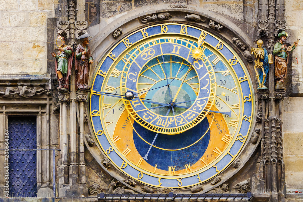 Astrogolic clock at the Town Hall in Prague