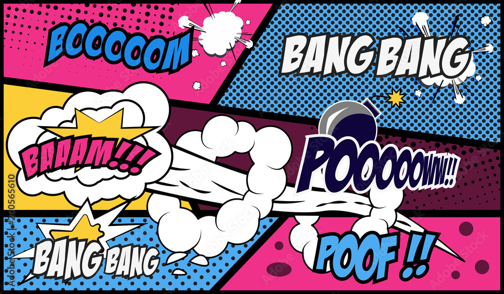 Fototapeta premium comic speech bubble