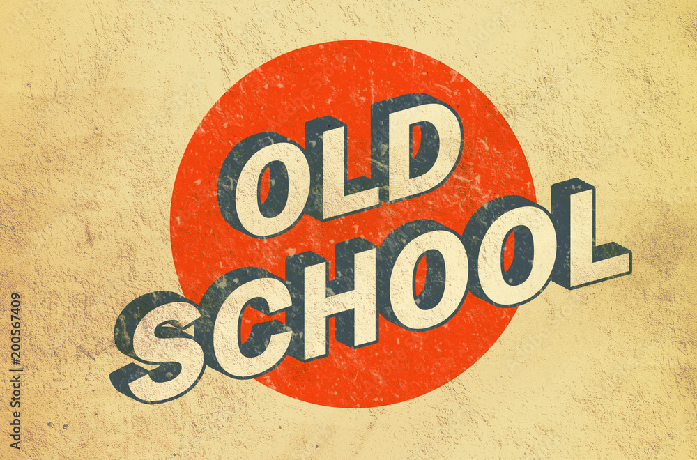 Old School Vintage Logo Stock Illustration Adobe Stock
