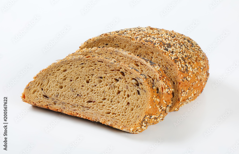 bread with poppy, sunflower and sesame seeds bread with poppy, sunflower and sesame seeds