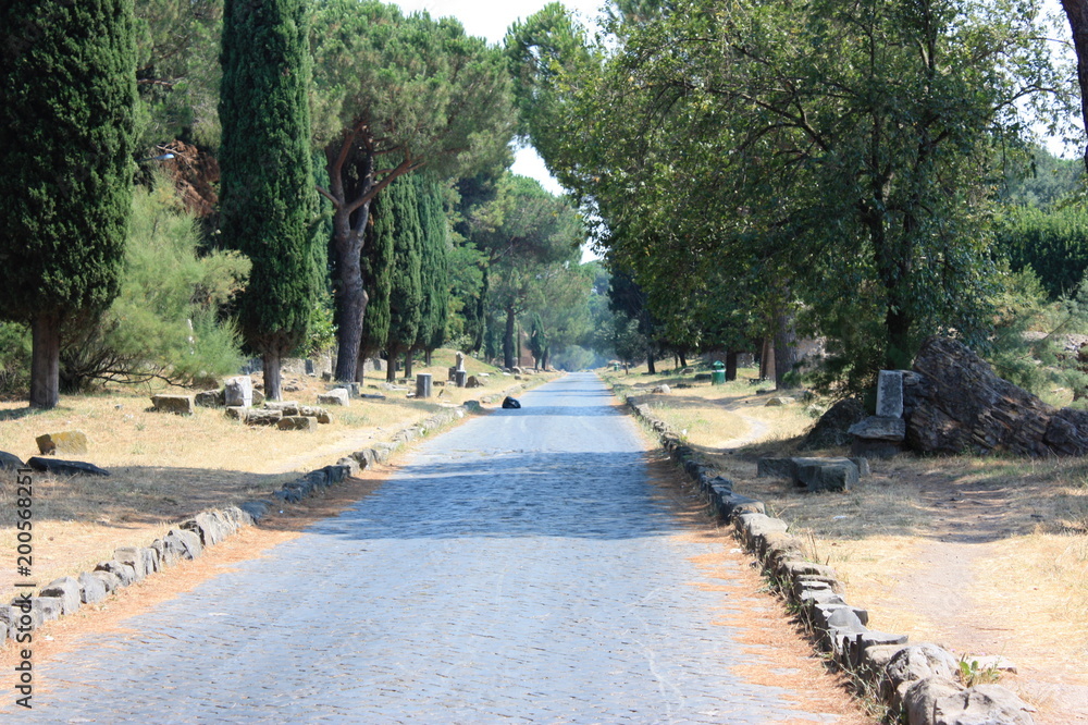 old road at rome