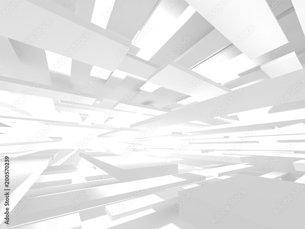 Futuristic White Architecture Design Background Futuristic White Architecture Design Background