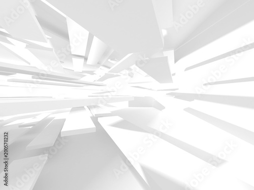 Abstract Modern White Architecture Background