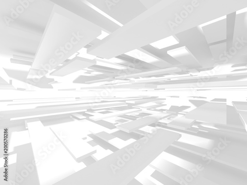 Abstract Modern White Architecture Background