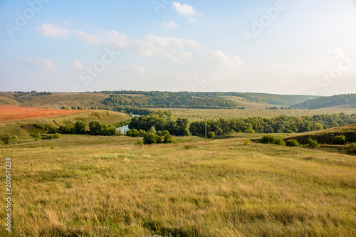 View of the Krasivaya Mecha River Valley. Kozie village  Efremovskiy district  Tulskaya region  Russia  