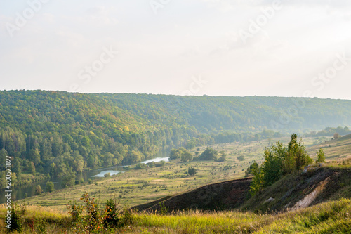 The valley of the Krasivaya Mecha River. Efremovsky district  Tula region  Russia  
