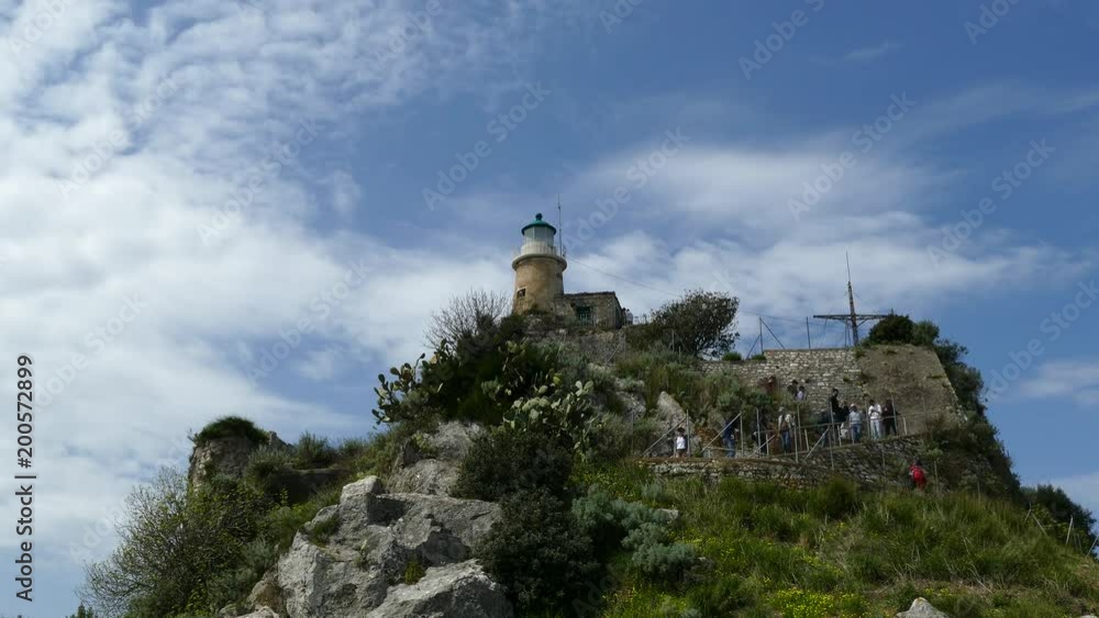 The Old Venetian Fortress in Kerkyra city, Corfu island, Greece. Lighthouse on the top of the fortress. The Old Venetian Fortress in Kerkyra city, Corfu island, Greece. Lighthouse on the top of the fortress.