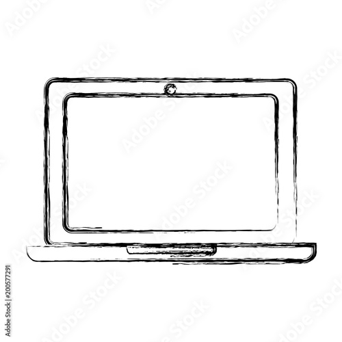 laptop computer device isolated icon vector illustration design