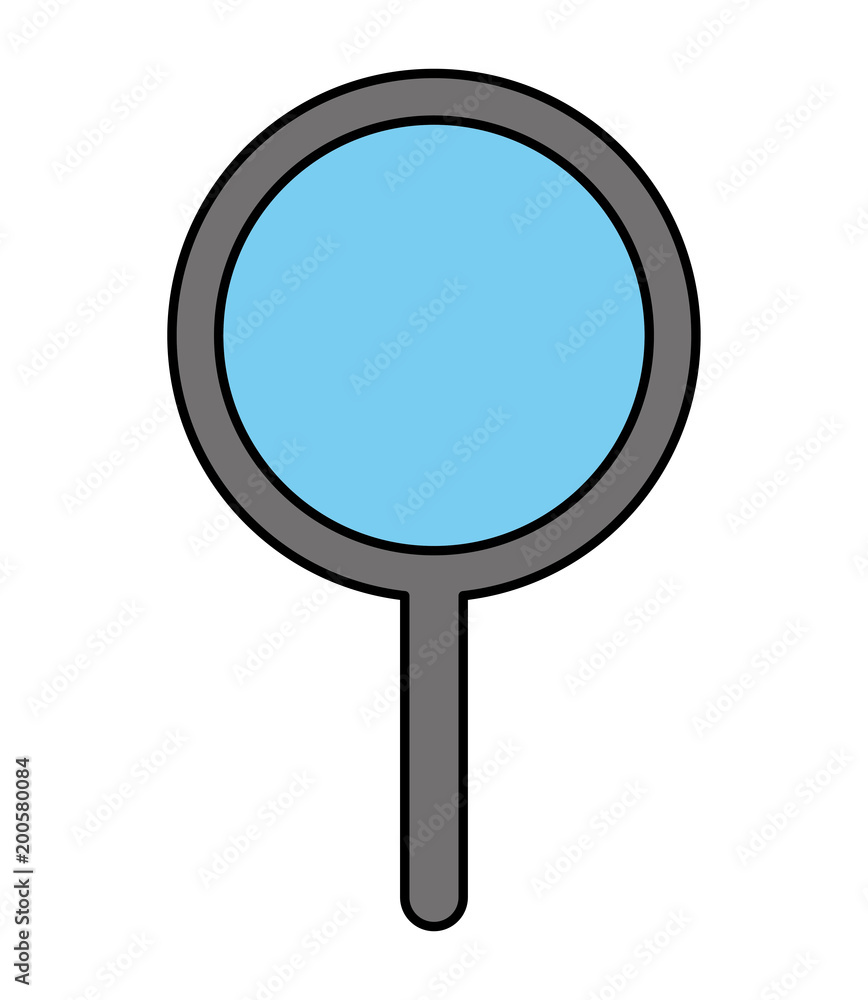 magnifier glass search find technology vector illustration magnifier glass search find technology vector illustration
