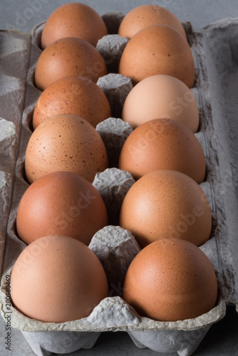 A Carton of Brown Eggs
