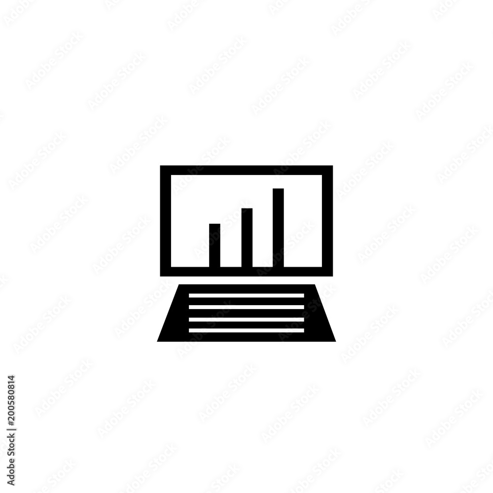 Computer icon isolated on white background Computer icon isolated on white background