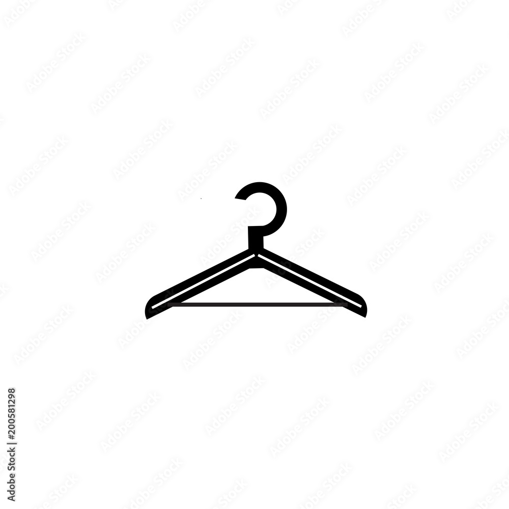 Clothes hanger icon isolated on white background Clothes hanger icon isolated on white background