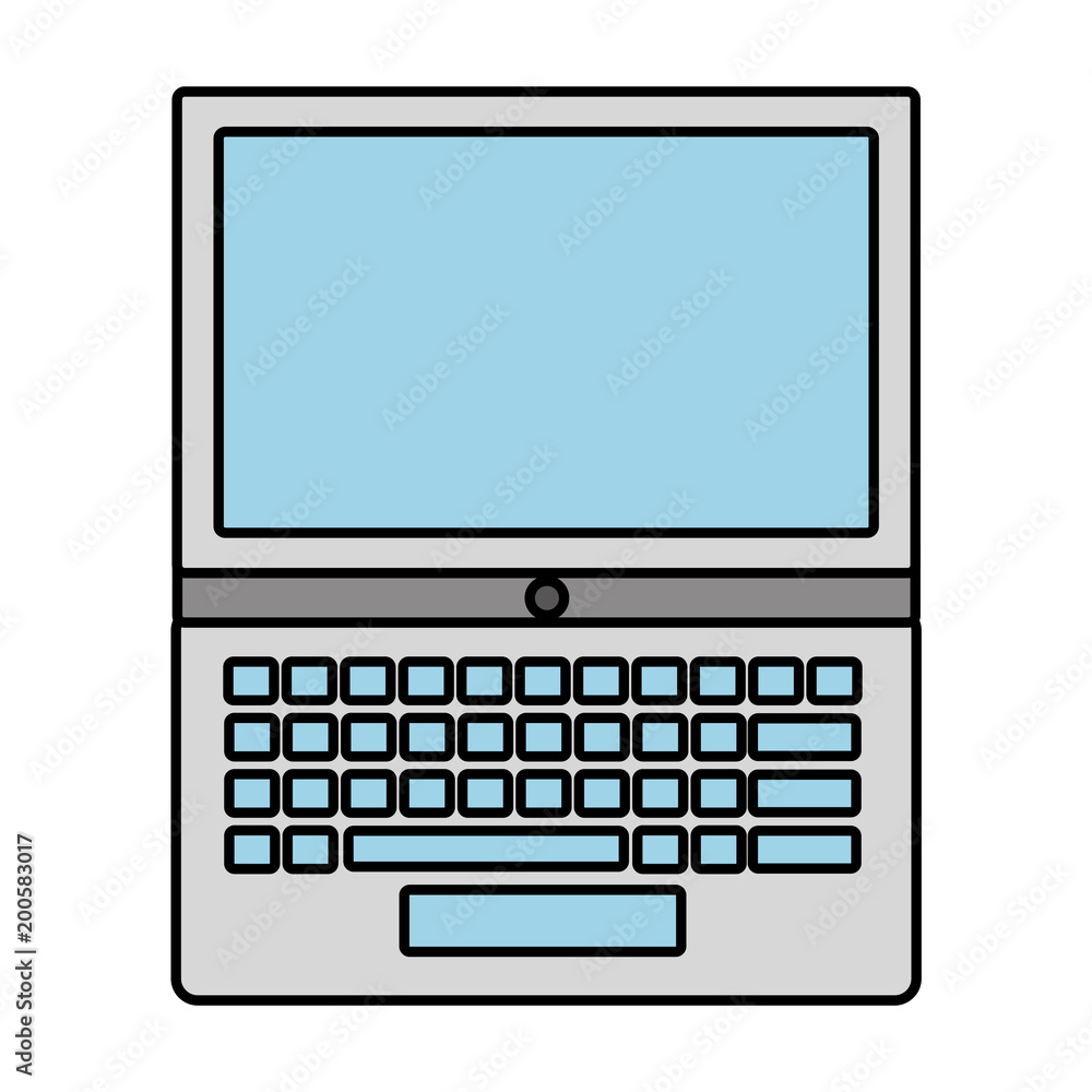 laptop keyboard digital technology image vector illustration laptop keyboard digital technology image vector illustration