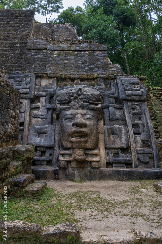 The Mayan ruins of Lamanai.