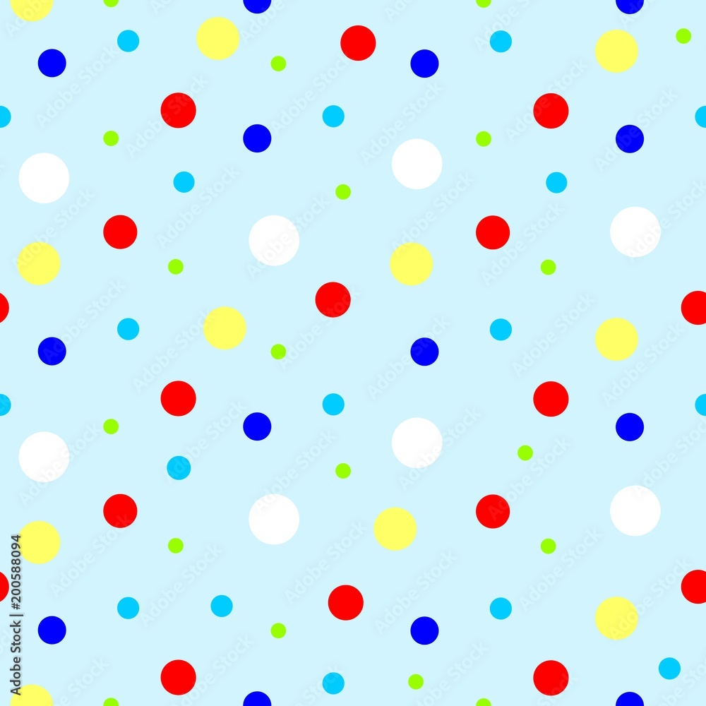 
Seamless vector pattern with dots. Colorful background.