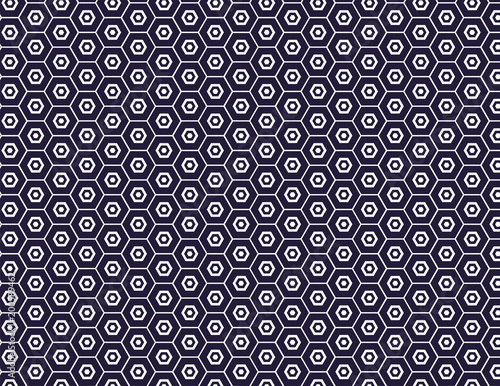 Navy and white honeycomb seamless pattern for backgrounds, borders, fabric, gift wrap, apparel, scrapbooking and more. 