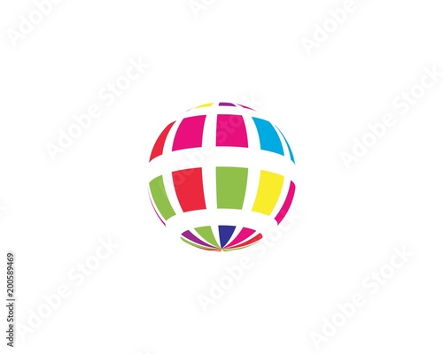 globe ilustration logo