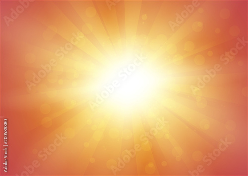 Orange Background with Suns...