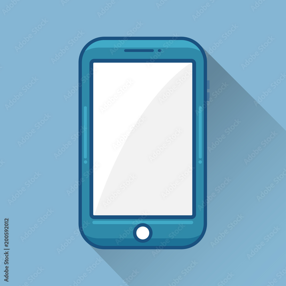 Smartphone Flat Design. illustrator vector. Smartphone Flat Design. illustrator vector.