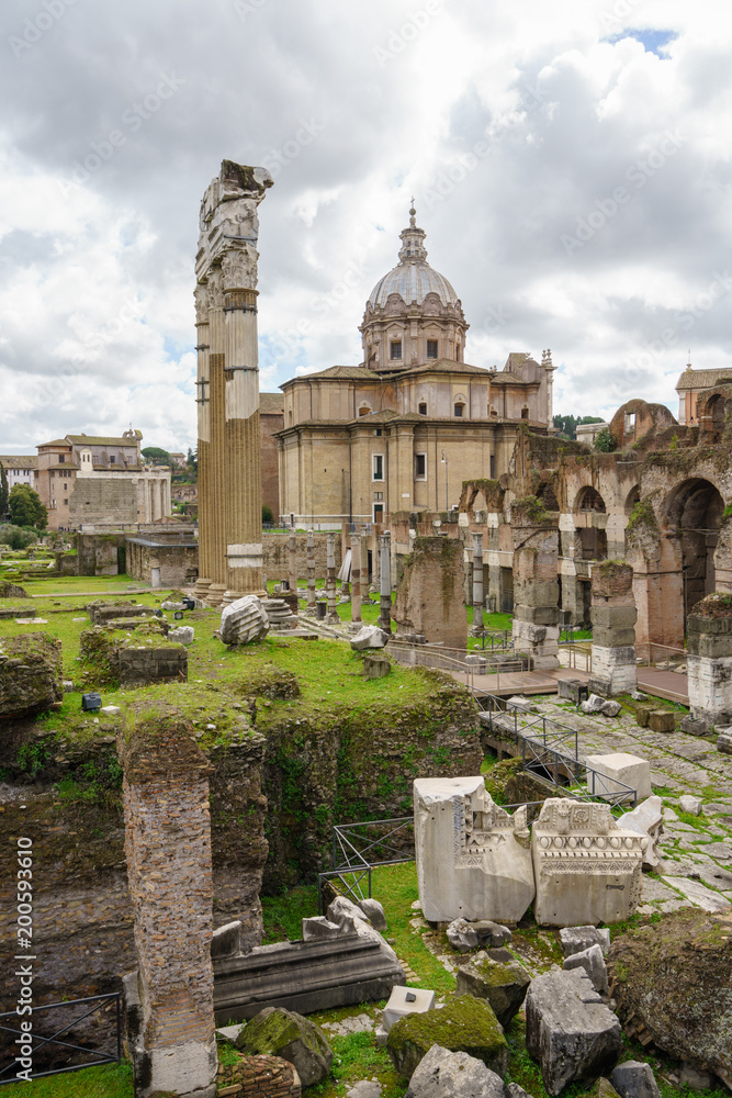 Fototapeta premium Church of St Cosma and Damion in Rome