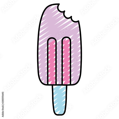 doodle tasty ice lolly sweet dessert