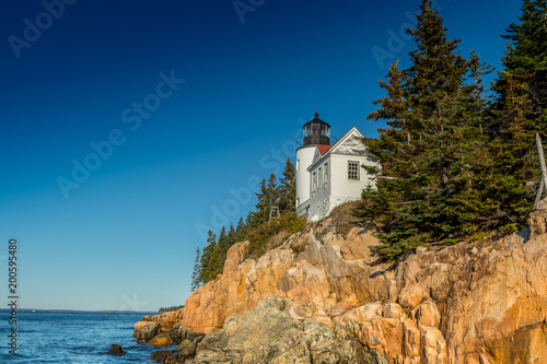 Shooting Up at Bass Harbor Lighthouse