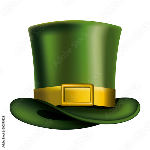 Irish elf hat isolated icon