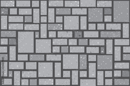 Brick wall texture. Vector seamless background.