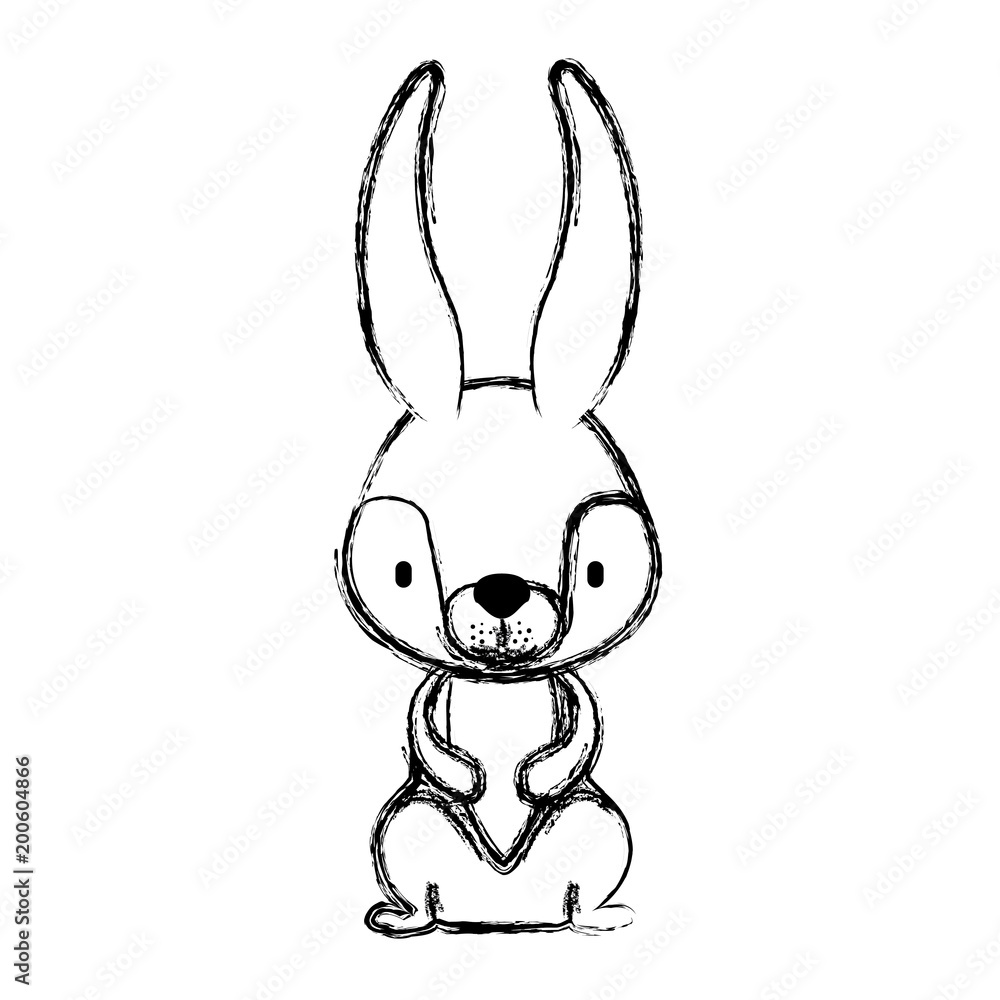 Obraz premium cute rabbit easter celebration