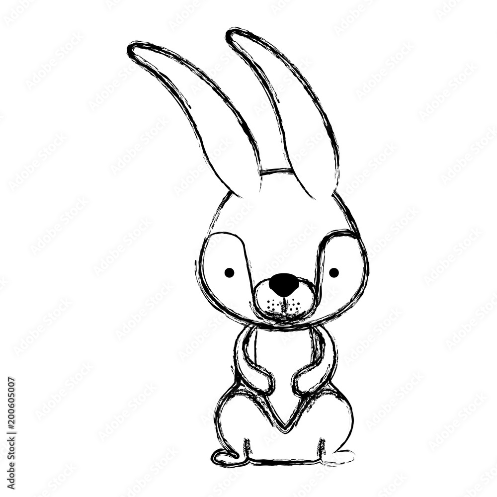 Fototapeta premium cute rabbit easter celebration