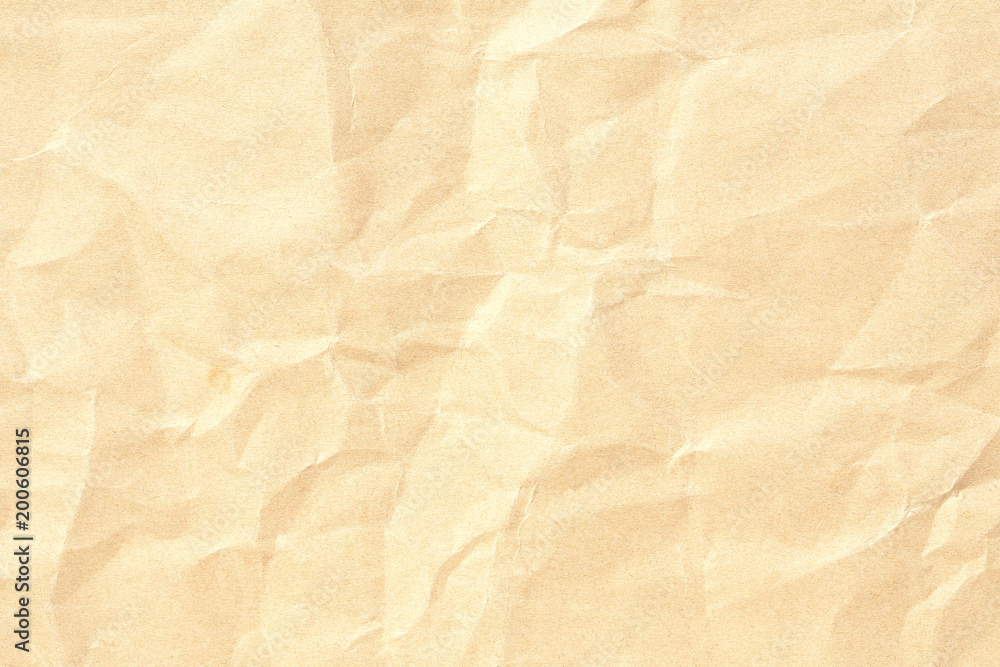 Obraz premium Old Crumpled brown paper texture