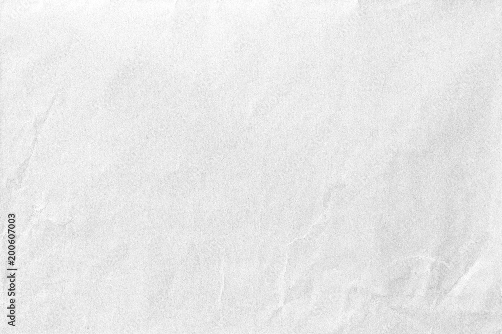 Crumpled white paper texture