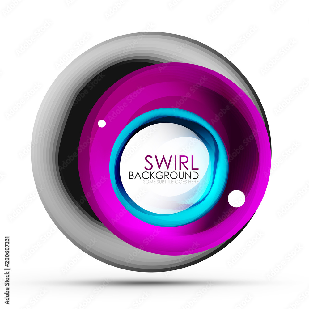 Spiral swirl flowing lines 3d vector abstract digital motion background design. Rotating concept Spiral swirl flowing lines 3d vector abstract digital motion background design. Rotating concept